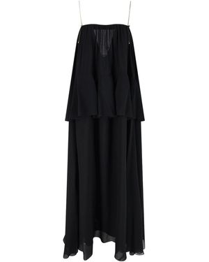 Chloé Silk Maxi Dress - Black