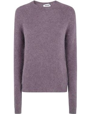 Base London Round Neck Sweater - Purple