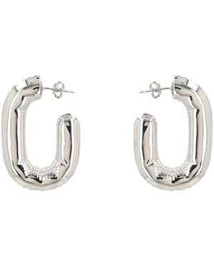 Rabanne Hoop Earrings - White