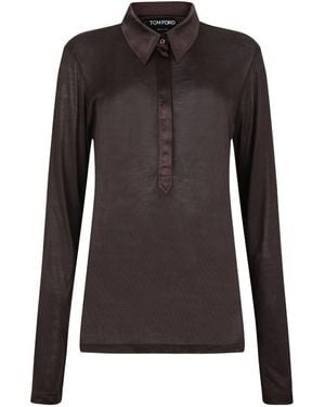 Tom Ford Silk Blouse - Black