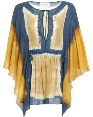 Alberta Ferretti Sustainable Cotton Kaftan - Blue