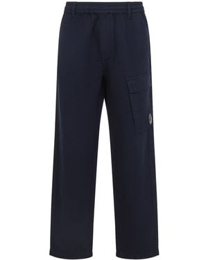 C.P. Company Cp Company Cotton Cargo Trousers - Blue