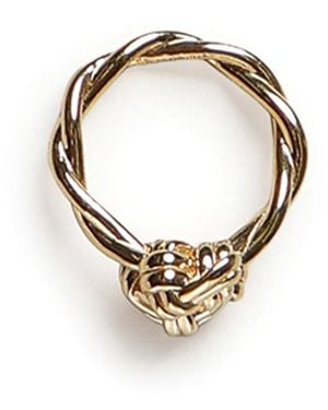 Bottega Veneta Knot Ring - Metallic