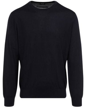 ZEGNA Cashmere And Silk Jumper - Blue
