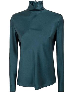 Giorgio Armani Silk Button-Down Shirt - Green