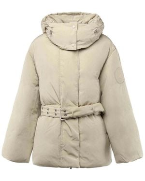 Acne Studios Hooded Puffer Jacket - Natural