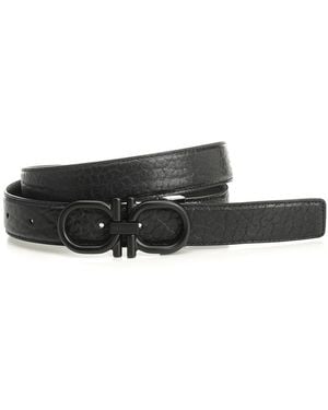 Ferragamo Reversible And Adjustable Belt - White