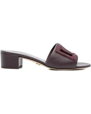 Dolce & Gabbana Leather Sandal - Red