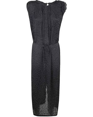 Maria Calderara Back Or Front Long Dress - Black