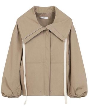 Co. Rolled Llar Jacket - Natural