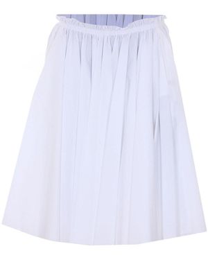 Ami Paris Midi Corolla Skirt - White