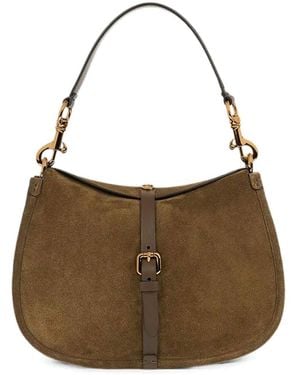 Etro Pony Suede Crossbody Bag - Brown