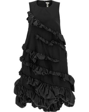 Comme des Garçons Sculptural Ruffles Dress - Black