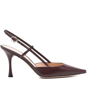 Gianvito Rossi Ascent Calf Leather T 085 Pump - Brown