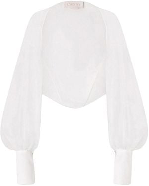 Genny Organza Booths - White