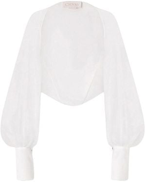 Genny Organza Booths - White