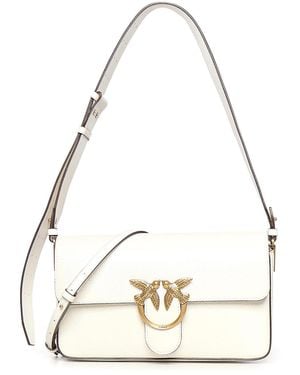 Pinko Love Bag One Borsa A Tracolla Media - Bianco