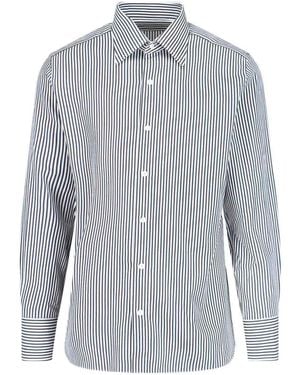 Tom Ford Striped Slim Shirt - Blue