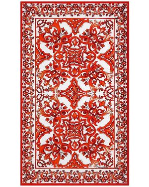 Dolce & Gabbana Beach Towel Maiolica 1 - Red