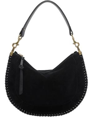 Isabel Marant Oskan Soft Zip Shoulder Bag - Black