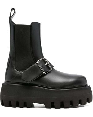 McQueen Stivali Pelle-Donna - Nero