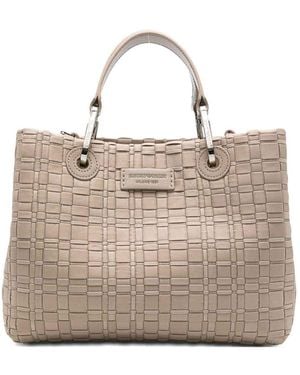 Emporio Armani Myea Small Shopping Bag - Natural