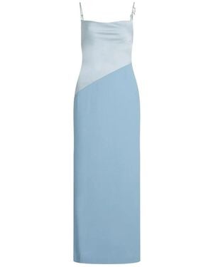 KARL LAGERFELD Karl Charm Satin Dress - Blue
