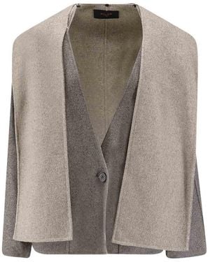 Paltò Filo Db Wool Coat - Brown