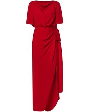 Valentino Garavani Long Georgette Dress - Red