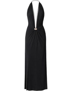 Amazuìn Jersey Long Dress - Black