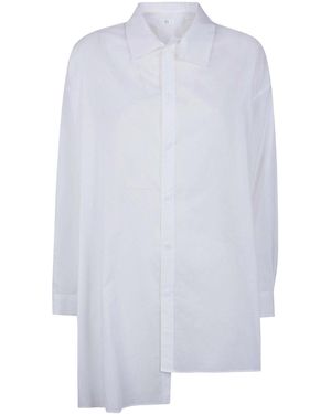 Y's Yohji Yamamoto Unbalanced Big Blouse - White
