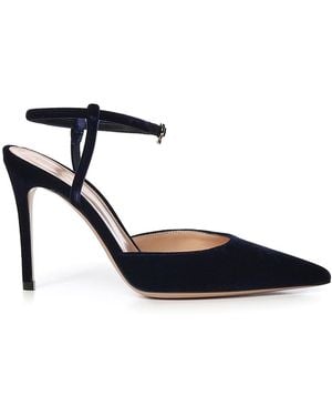 Gianvito Rossi Velvet Pumps - Black