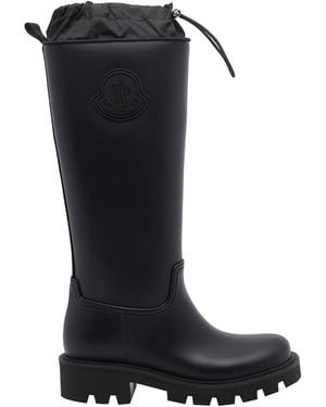 Moncler Kickstream High Rain Boots - Black