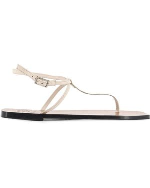 Atp Atelier Alassio Leather Sandals - White