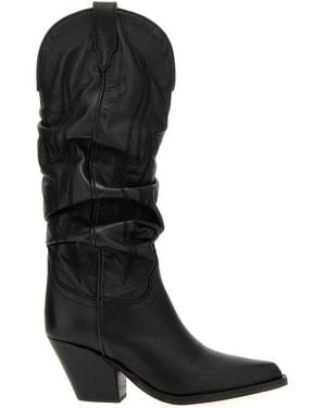 Sonora Boots Ruidoso Slouchy Boots - Black