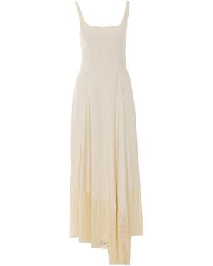 KHAITE Cream Vivian Long Dress - White