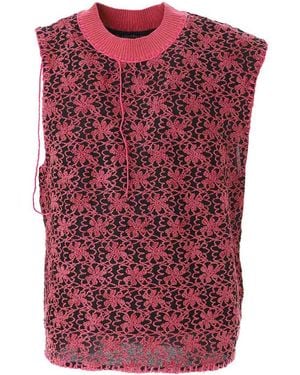 ANDERSSON BELL Flower Ash Vest - Red