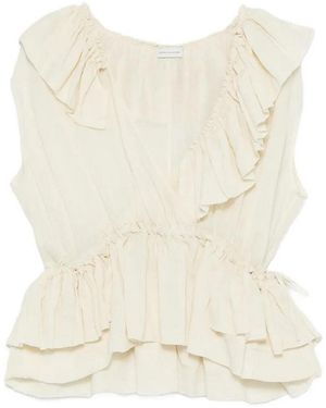 Dries Van Noten Cally Bis 3112 Top - Natural