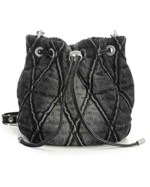 DIESEL Charm-D S-Bucket Bag - Black