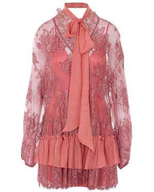 Aniye By Deep Ribbpm Dream Lace Dress - Pink