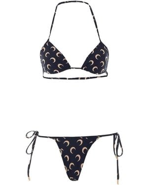 Marine Serre Inverse Tan Bikini - White