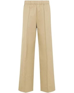 Jil Sander Track Inspired Relaxed Trousers - Natural
