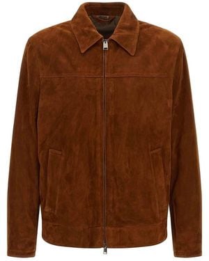 Brioni Suede Blouson - Brown