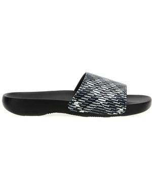 Burberry Dive Check Sandals - White