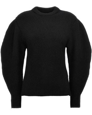 Jil Sander Ribbed Jumper - Black