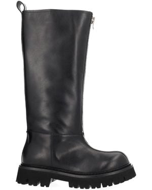 Moschino Boot Zipper - Black