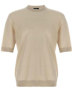 Tシャツ・カットソー ZANONE Linen cotton t-shirt Zanone Linen Cotton T-Shirt | ShopSimon