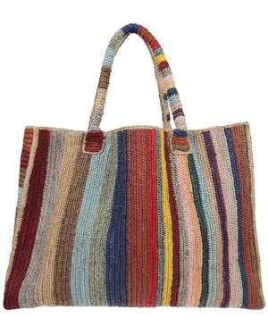 Gabriele Frantzen Raffia Tote Bag - Brown