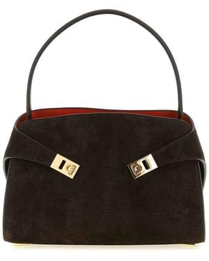 Ferragamo Hug Soft (M) Shoulder Bag - Black