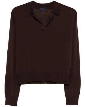 Soeur Fleming Chestnut Merino Wool Sweater - Brown